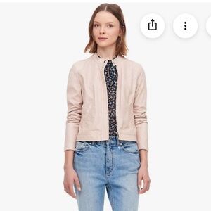 Rebecca Taylor Lamb Leather Moto Jacket 6